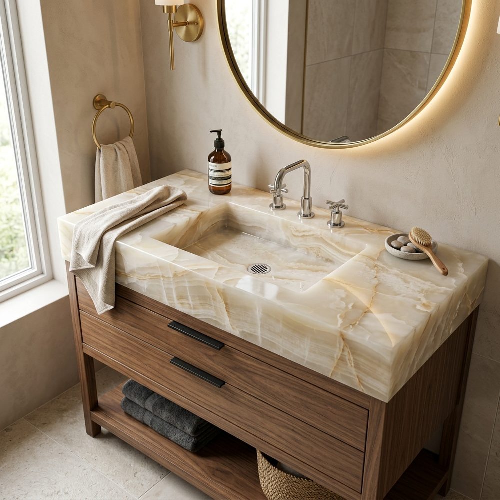 Onyx & Marble Vanity Tops